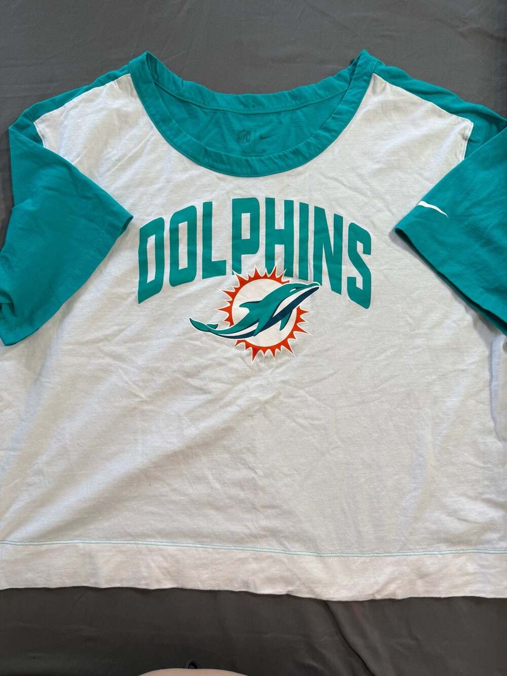 Nike Women's Miami Dolphins High Hip Fashion T-Shirt